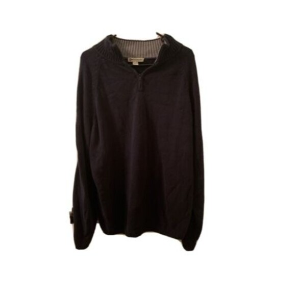 Wilke Rodriguez Men's XL 1/4 Zip Sweater Pullover Navy Blue Collared - Picture 1 of 10
